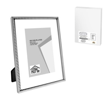 12-2059 Κορνίζα Επάργυρη Λεπτή Πλέξη 10x15cm