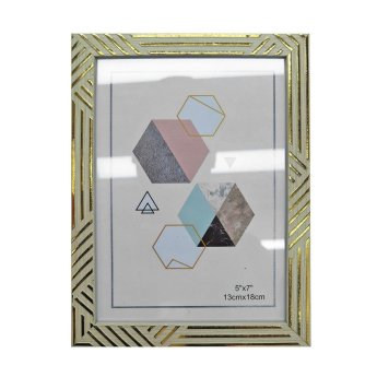 12-2047 Κορνίζα Πλαστική Τύπου Ξύλο Ανοιχτό 13x18cm