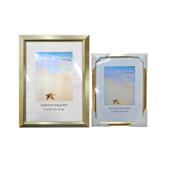 12-2031 Κορνίζα Αλουμινίου Πλατιά Χρυσή 10x15cm