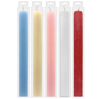 73-2317 Λαμπάδα Πλακέ Αρωματική Χρωματιστή Μασιφ Ξυστή 30x3cm