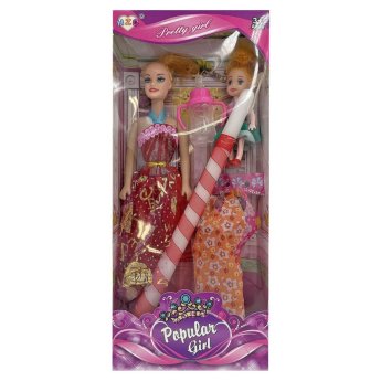 73-2314 Λαμπάδα Κούκλα Popular Girl ΚΑΙ Κουκλάκι ΚΑΙ Φορέματα 32x14x5cm