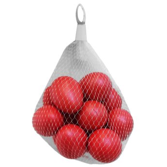 73-2275 Σετ 12 Αληθοφανή Αυγά Κόκκινα σε Δίχτυ 6x4cm