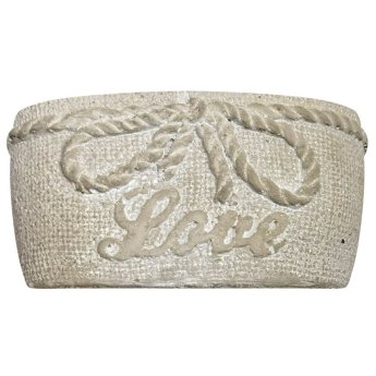 81-1132 Κασπώ Κεραμικό Οβάλ Love 14x8x6.5cm