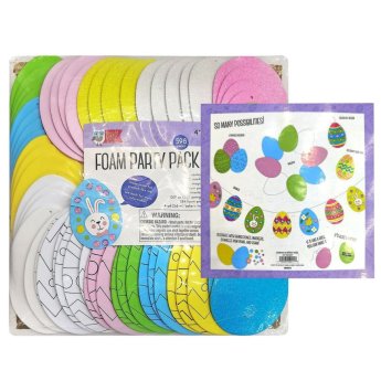 73-2198 Αυγά Αφρώδη Διακοσμητικά Αυγό- -10cm Σύνολο- 25x25cm