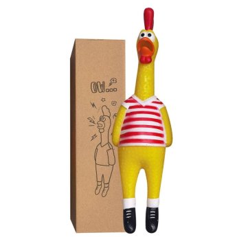 73-2199 Κοτόπουλο Πλαστικό με ήχο 35cm