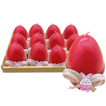 73-2138 Κερί Αυγό με Λαγουδάκι 9cm