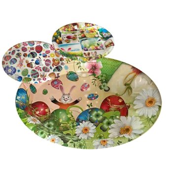 73-2122 Δίσκος Οβάλ Πασχαλινός 37x27cm