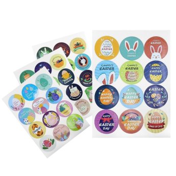 73-2118 Στίκερ Πασχαλινά Στρογγυλά σετ-12 Φύλλα 18x13cm