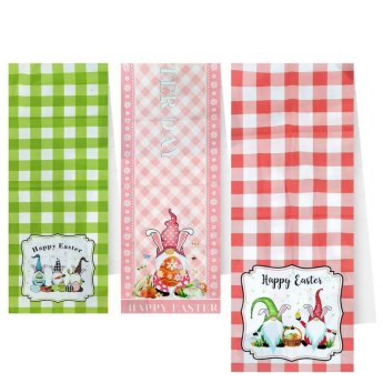 73-2114 Ρεντώ Runner Πασχαλινό Καρώ Gnome 180x36cm