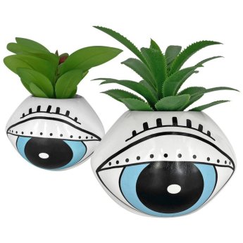 22-3022 Γλάστρα Πορσελάνης Μάτι Μεγάλο 12x10cm