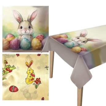 73-2086 Τραπεζομαντηλο Πασχαλινό 150x150cm