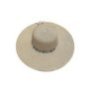 42-3330 Καπέλο Ψαθόχαρτο Πετράδια Ματάκι Μπεζ o42cm