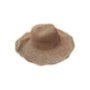 42-3334 Καπέλο Ψαθόχαρτο Χειροποίητο Μαλακό Καφέ o40cm