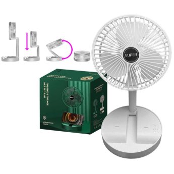 29-173 Ανεμιστήρας Επαναφορτιζόμενος Πτυσσόμενος 36x o16cm