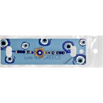 20-1408 Βραχιόλι με Χελωνάκι- Μάτι