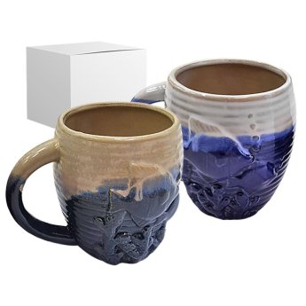 80-2098 Κούπα Κεραμική για Καφέ Ψάρια 13x10cm