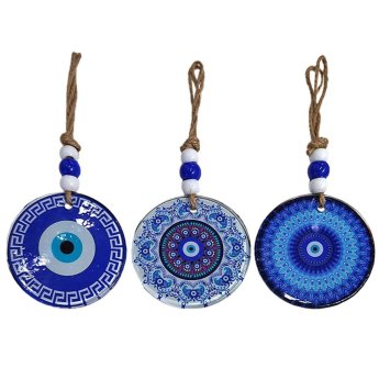 96-916 Γούρι Μάτι Κρεμαστό με Σχοινί 23x o8cm