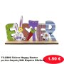 73-2269 Ξύλινο Happy Easter με ένα Λαγούς ΚΑΙ Καρότο 22x9cm