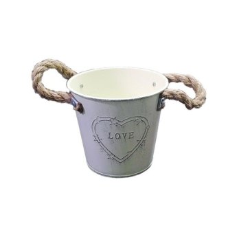 10701319 Γλαστράκι μεταλλικό 16 x 14cm