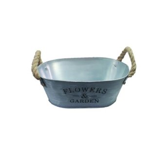 10701326 Γλάστρα μεταλλική 21x 13x 7cm