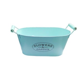 10701327 Γλάστρα μεταλλική 30x 14.5x 12cm