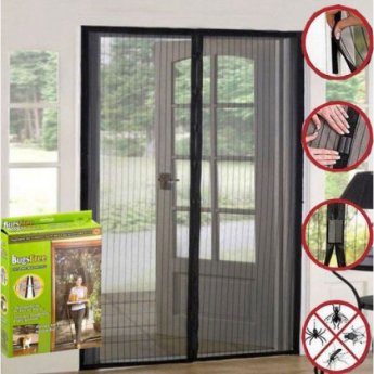 32-950-0319 TNS ΣΙΤΑ ΠΑΡΑΘΥΡΟΥ ΜΕ ΜΑΓΝΗΤΕΣ ΜΑΥΡΟ ΧΡΩΜΑ 120Χ220CM