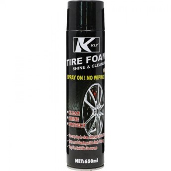 KLY ΚΑΘΑΡΙΣΤΙΚΟΣ ΑΦΡΟΣ ΕΛΑΣΤΙΚΩΝ 650ML  TIRE  SHINE ΚΑΙ  CLEANER