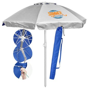 42-2343 Ομπρέλα Παραλίας Alu-Fiberglass 2m με Επένδυση UV