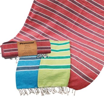 42-2947 Πετσέτα Θαλάσσης Pestemal με Χρωματιστές Ρίγες -280g 90x180cm