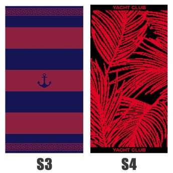 42-2698 Πετσέτα Θαλάσσης Ζακάρ με Σχέδια 85x160cm  -610gr