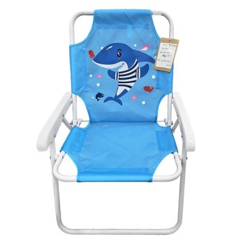 42-3208 Καρεκλάκι Μεταλλικό Αναδιπλούμενο Καρχαρίας 51x38x28cm