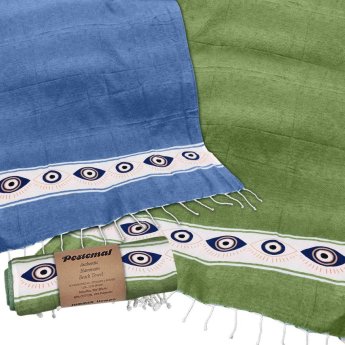 42-2706 Πετσέτα Θαλάσσης Πεστεμάλ Μάτια 90x180gr -280gr