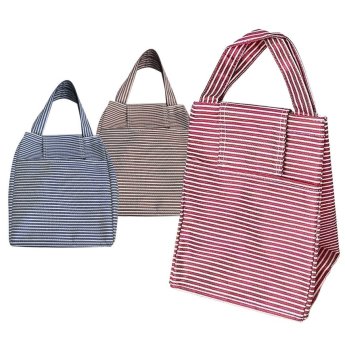 42-2312 Ψυγείο Ισοθερμικό Τσάντα Ριγέ 28x21x17cm