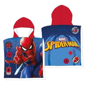 42-3400 Πετσέτα Θαλάσσης Ποντσο Microfiber Spiderman 100x50cm