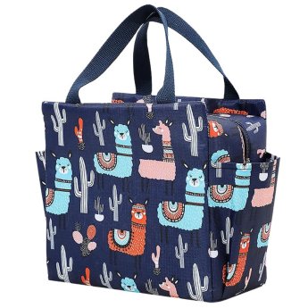 50-3583 Ισοθερμικό Τσαντάκι Φαγητού Λάμα. Με Πλαϊνή Τσέπη για Μπουκάλι 25x23x12cm