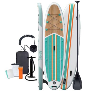 42-2722 Sup Φουσκωτή Σανίδα 10 Feet Μέγιστο Φορτίο- 150kg. Βάρος Σανίδας--8kg. Μήκος-300cm--10 Feet-. Πλάτος-76cm. Πάχος-15cm