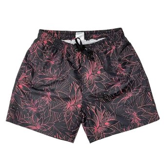 42-2955 Μαγιό Ανδρικό Polyester Μαύρο Κόκκινο