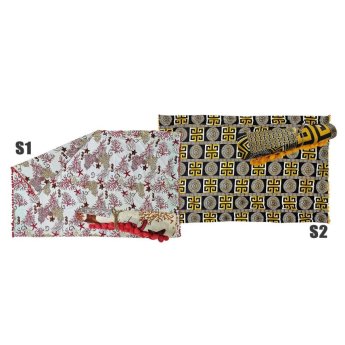 42-2700 Παρεό Βαμβακερό με pom pom 90x160cm