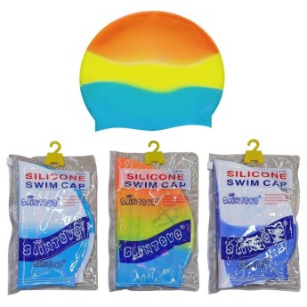 42-1833 Σκούφος Μπάνιου Σιλικόνης Πολύχρωμο