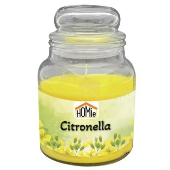 37-449 Κερί Σιτρονέλα σε Βάζο με Καπάκι Μεγάλο 50h 311gr net 14.5x11cm