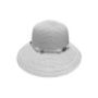 42-3329 Καπέλο Ψαθόχαρτο με Ματάκια Λευκό o33cm