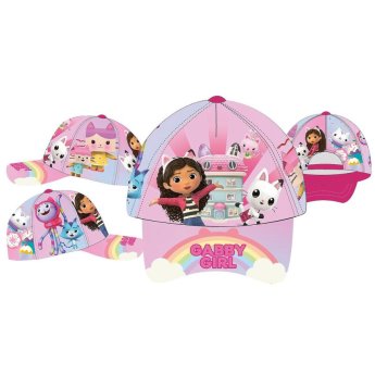 42-3401 Καπέλο Παιδικό Τζόκευ Gabby's Dollhouse uv Protection με Σχέδια στα Πλάγια