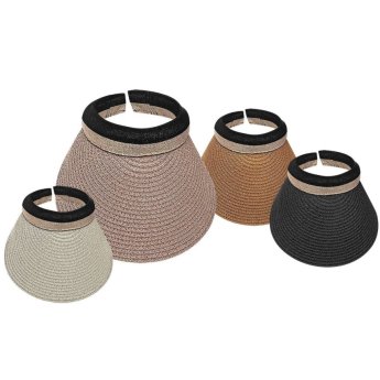 42-3100 Καπέλο Visor Γυναικείο με Γυαλιστερή Ρίγα