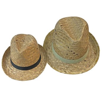 42-2119 Καπέλο Καβουράκι Ψάθινο Ενηλίκων 31x29cm