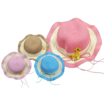 42-2813 Καπέλο Ψαθόχαρτο Παιδικό με Ήλιο o28cm