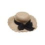 42-2380 Καπέλο Ψαθόχαρτο με Μαύρο Φιόγκο 43cm