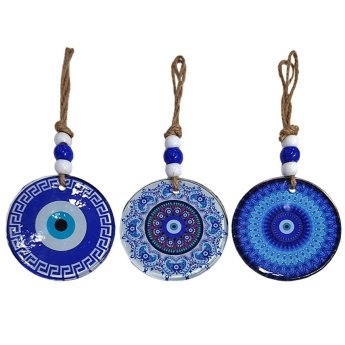 96-916 Γούρι Μάτι Κρεμαστό με Σχοινί 23x o8cm