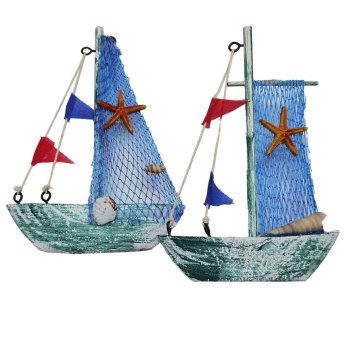 12-2014 Ψαρόβαρκα Ξύλινη 15x11cm