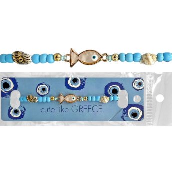 20-1409 Βραχιόλι με Ψαράκι - Μάτι
