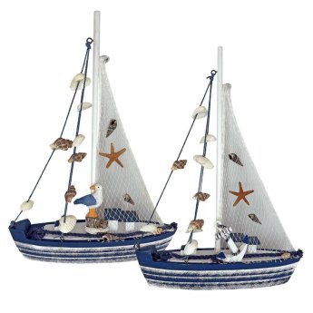 42-3103 Ψαρόβαρκα Ξύλινη Μεγάλη 33x24cm